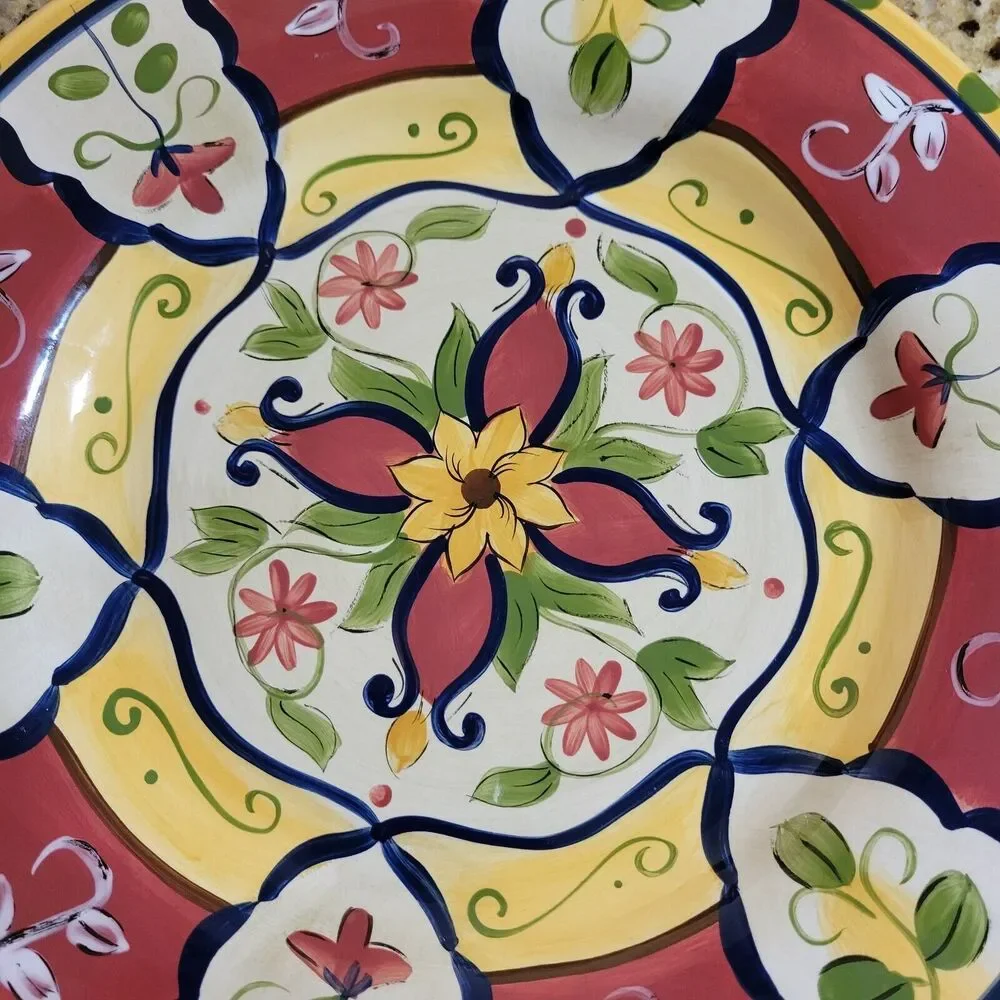 Pier 1 Vallarta Chop Charger Plate 13 1/4